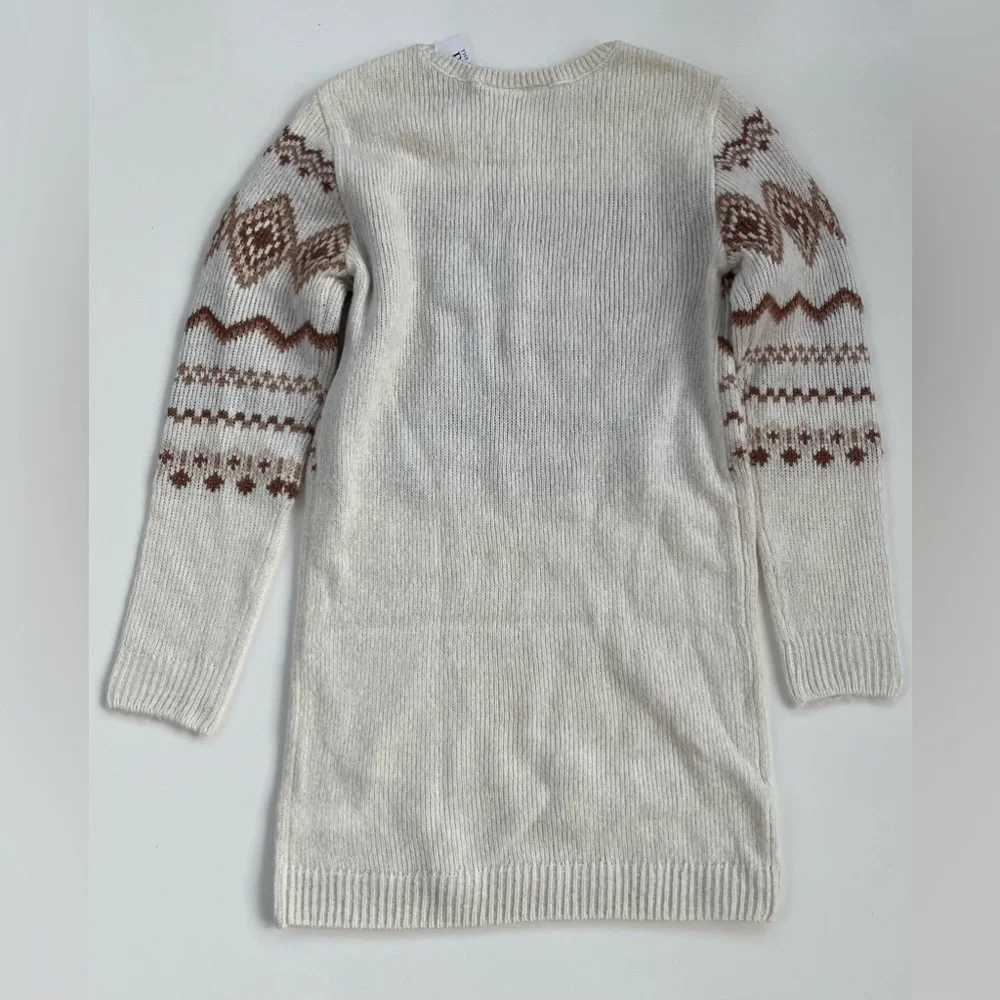 Children's Place Girls Mommy & Me Fairisle Sweater Dress Bunnys Tail Size 14 XL